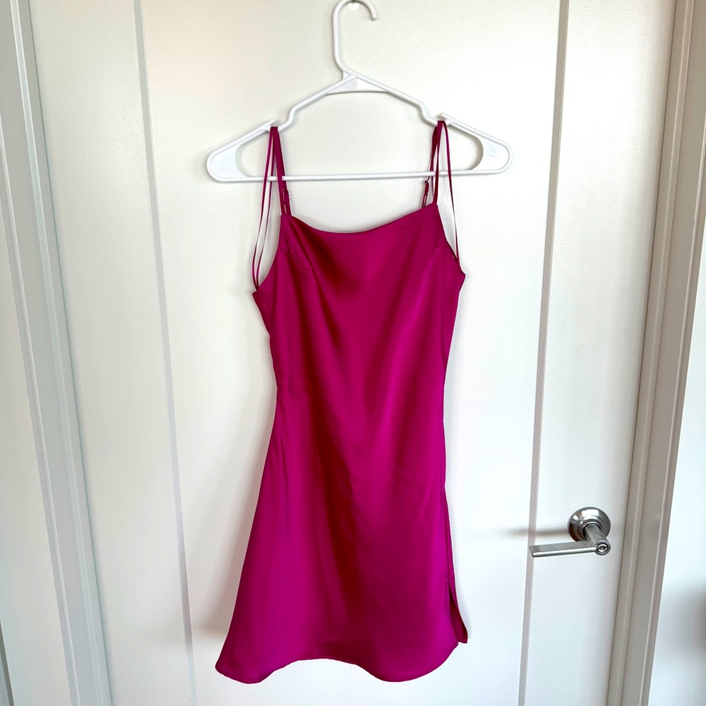 A love like you pink silky dress
